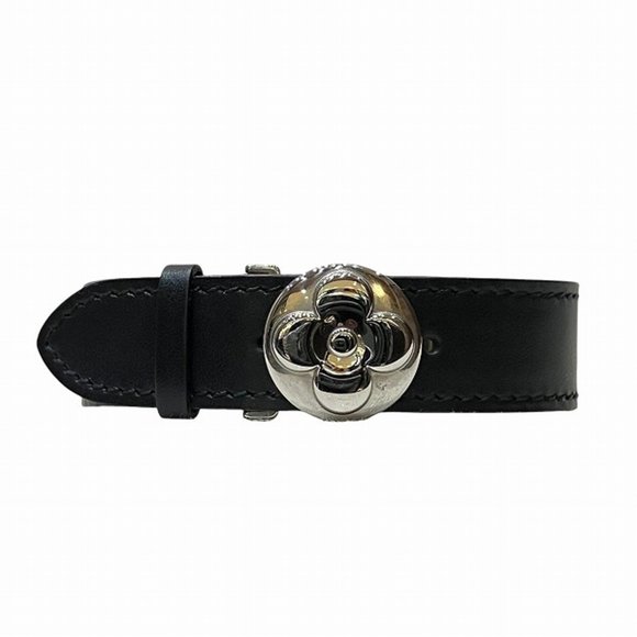 Louis Vuitton Blooming Black Leather bracelet - Picture 1 of 9